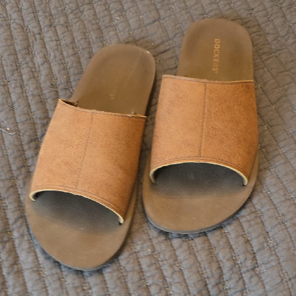Dockers Brown Slide Sandals